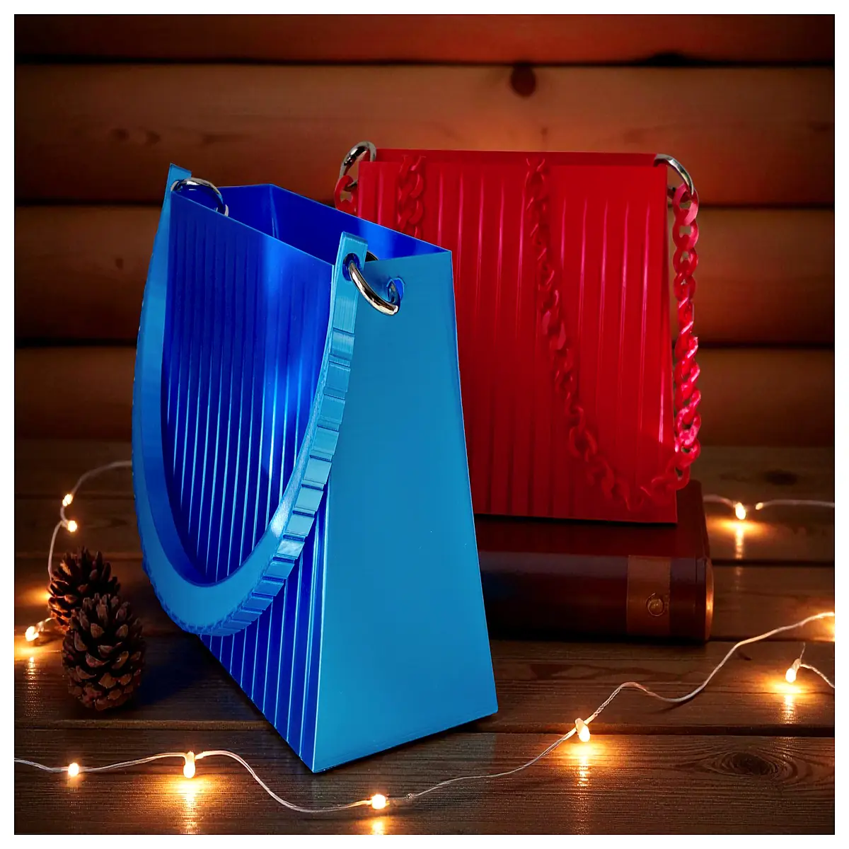 Christmas Flexible Gift Bag Multi Purpose Holiday Gift Box Christmas Decoration Wrapping Gift Bag Promotional Gift