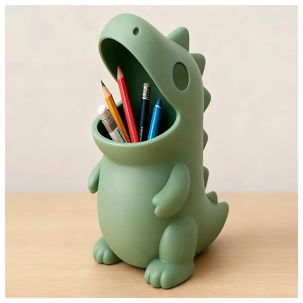 Dinosaur Pencil Holder Desktop Decor Toy Collection Dinosaur Gift Graduation Present Study Supplies Educational Toys for Dino Lo