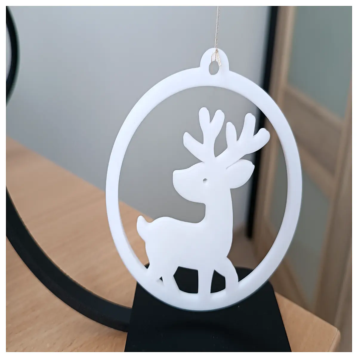 Reindeer Christmas Decorations Tree Ornament Festive Holiday Decoration Reindeer Figures Christmas Accessories Deer Antlers