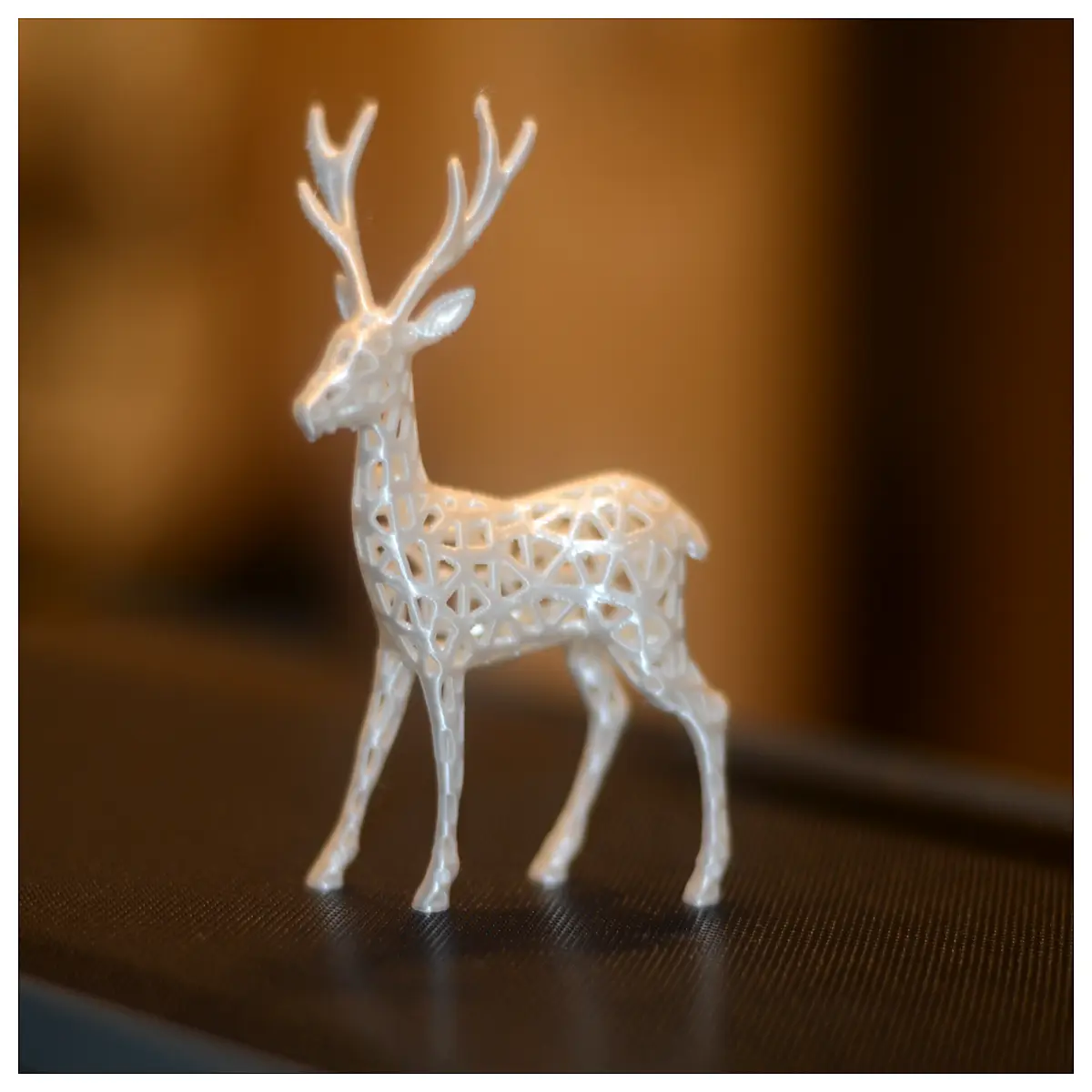 Voronoi Holiday Christmas Deer Ornament Festive Decoration Christmas Gift Holiday Decor Accessory