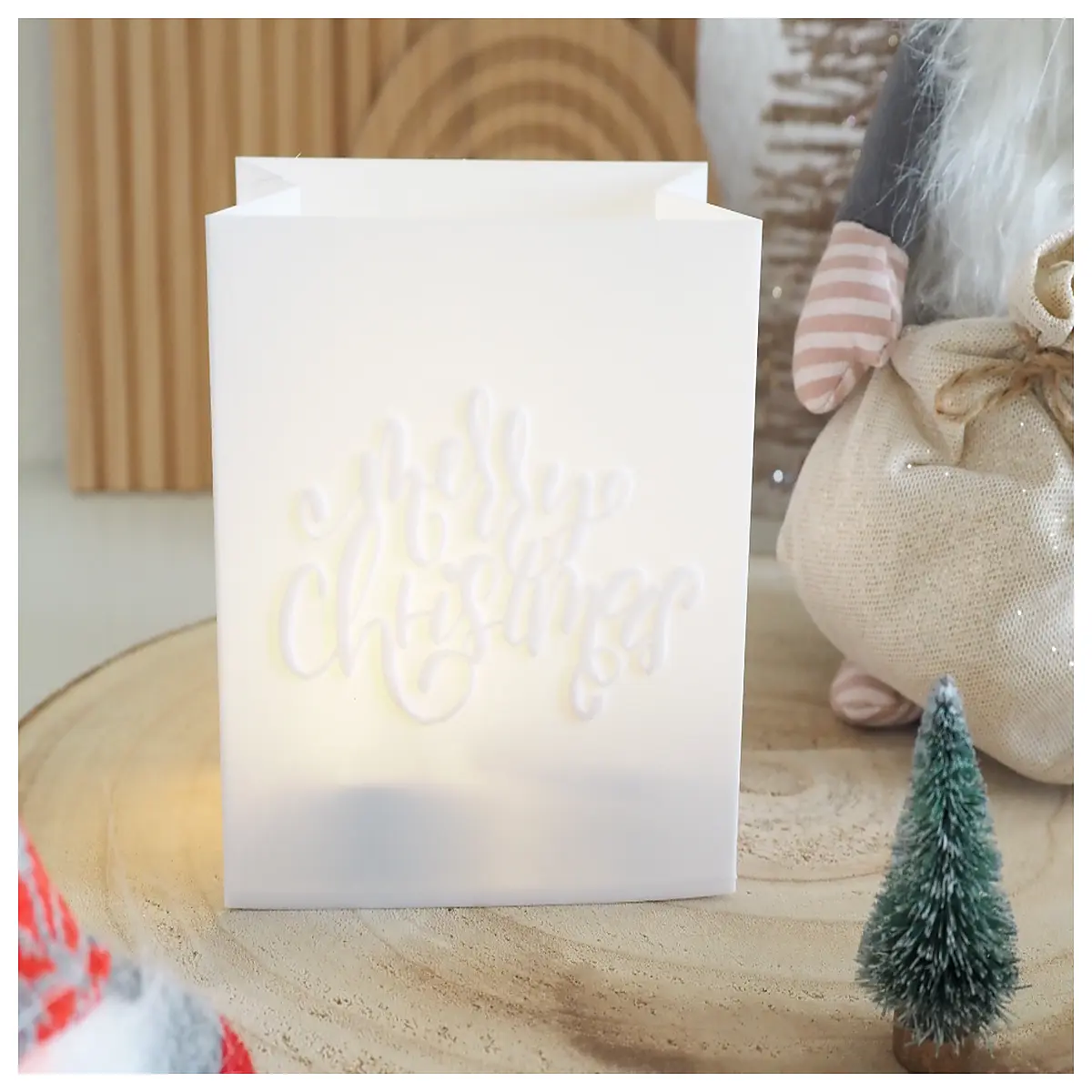 Christmas Bag Decoration Festive Gift Christmas Holiday Decor Christmas String Lights Festive Atmosphere Christmas Styling