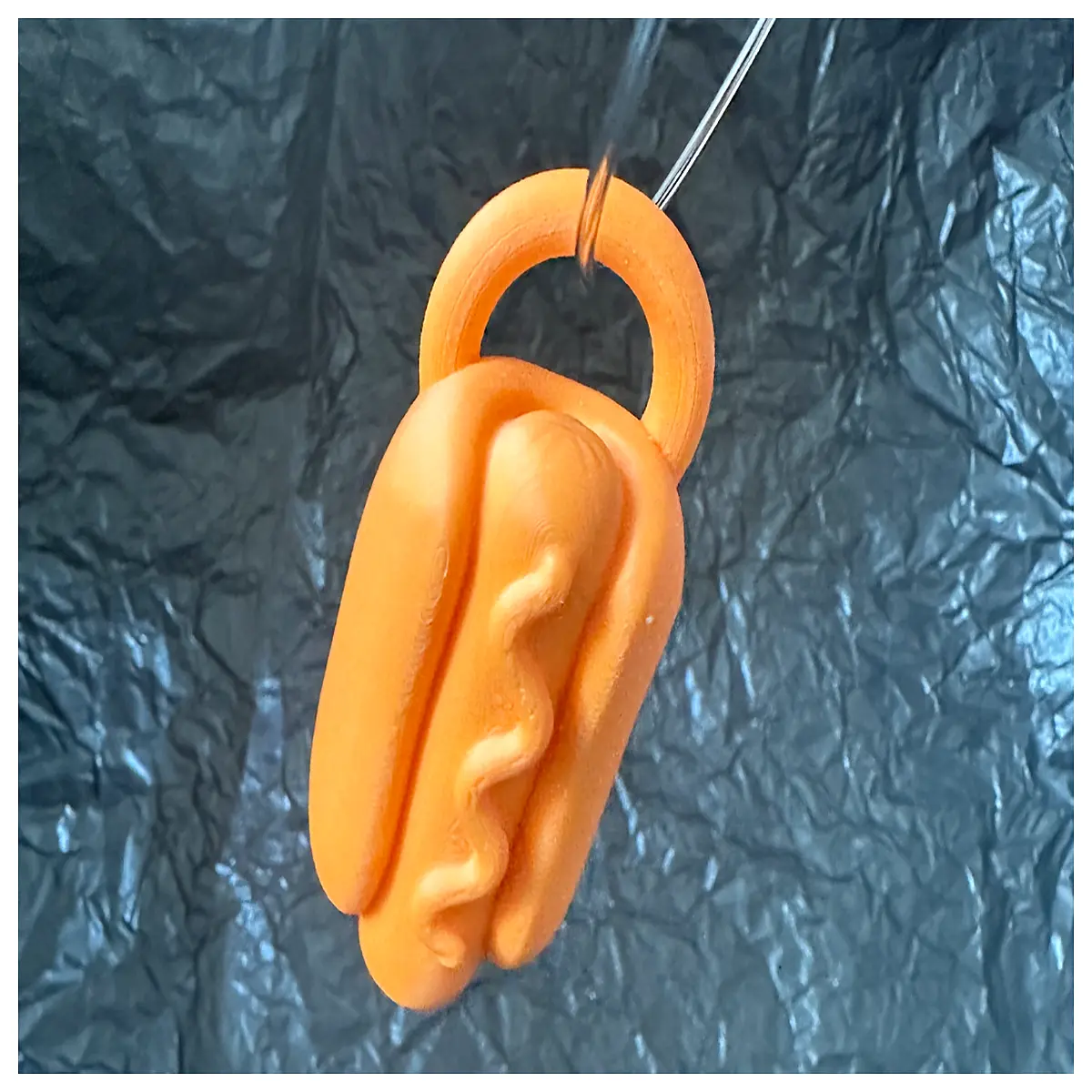 cute hot dog keychain bag charm for backpack purse decoration funny food pendant
