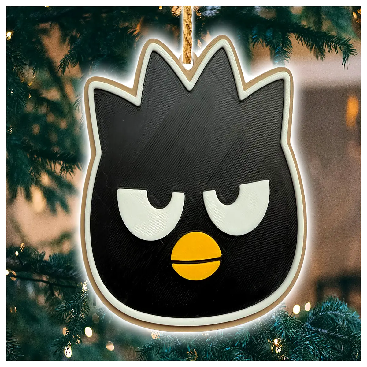 badtz maru keychain plush bag charm cute cartoon character pendant for backpacks bags