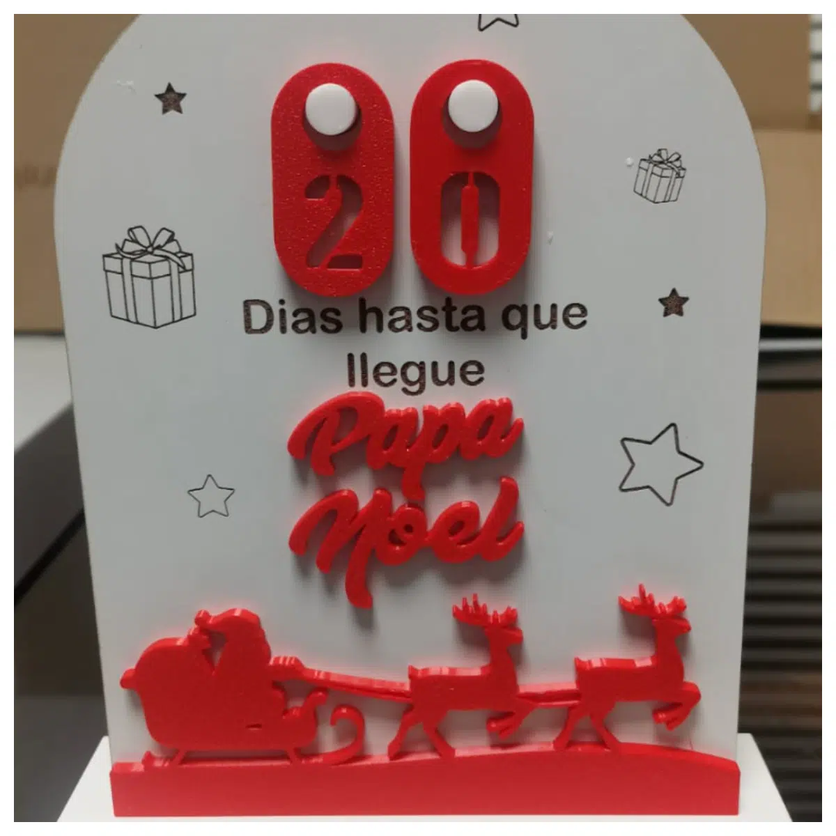 christmas countdown calendar with treats for kids