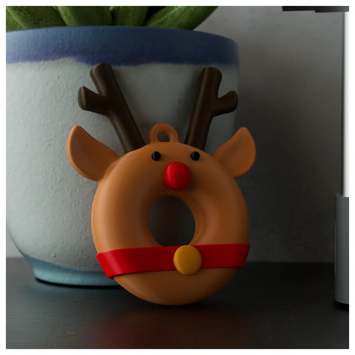 Reindeer Christmas Ornament Tree Decoration Antler Decor Festive Ornament Christmas Gift Accessory
