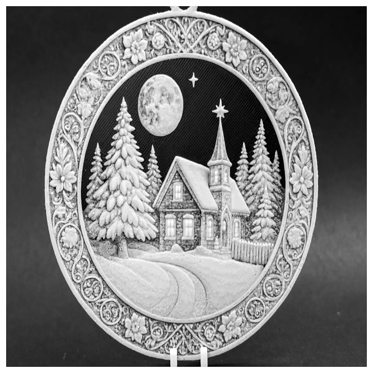 Christmas Decorations Snow Village Church Festive Decor Christmas Tree Accessories Holiday Ornament Set