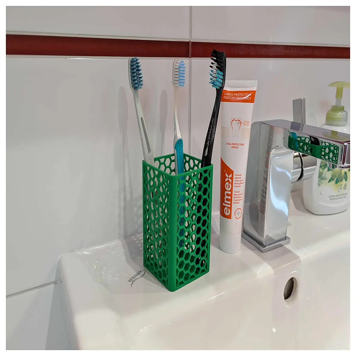 Toothbrush Holder Organizer Bathroom Shelf Toothbrush Stand Kitchen Toothbrush Holder Storage Solutions Space Saver