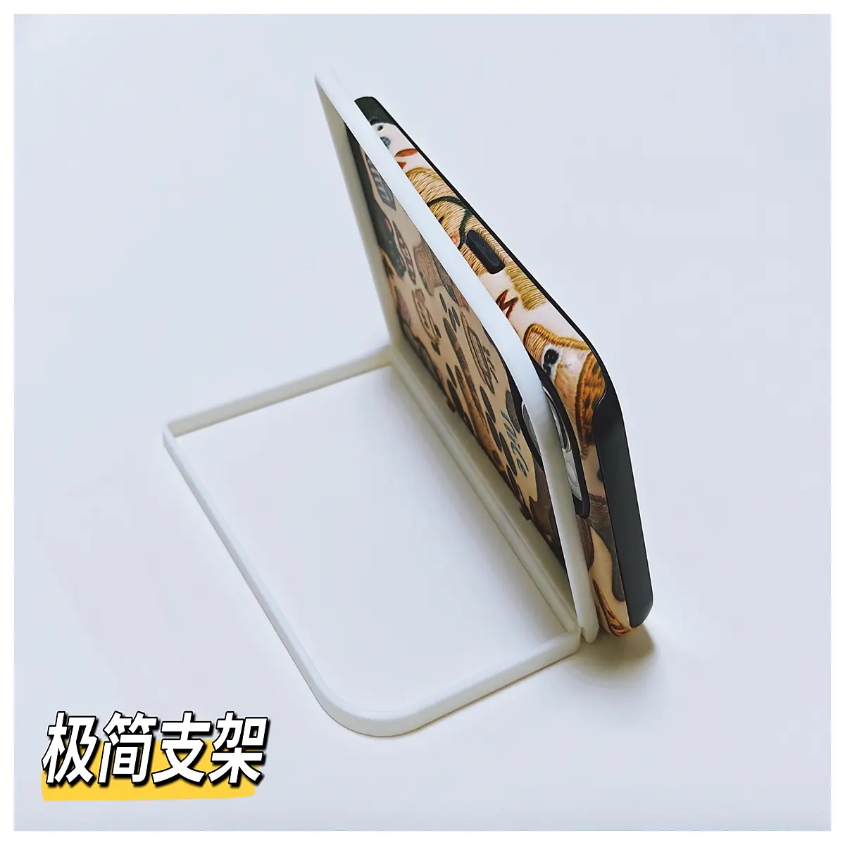 ultralight 13g foldable phone plastic portable desktop holder for video calls travel compact minimalist design
