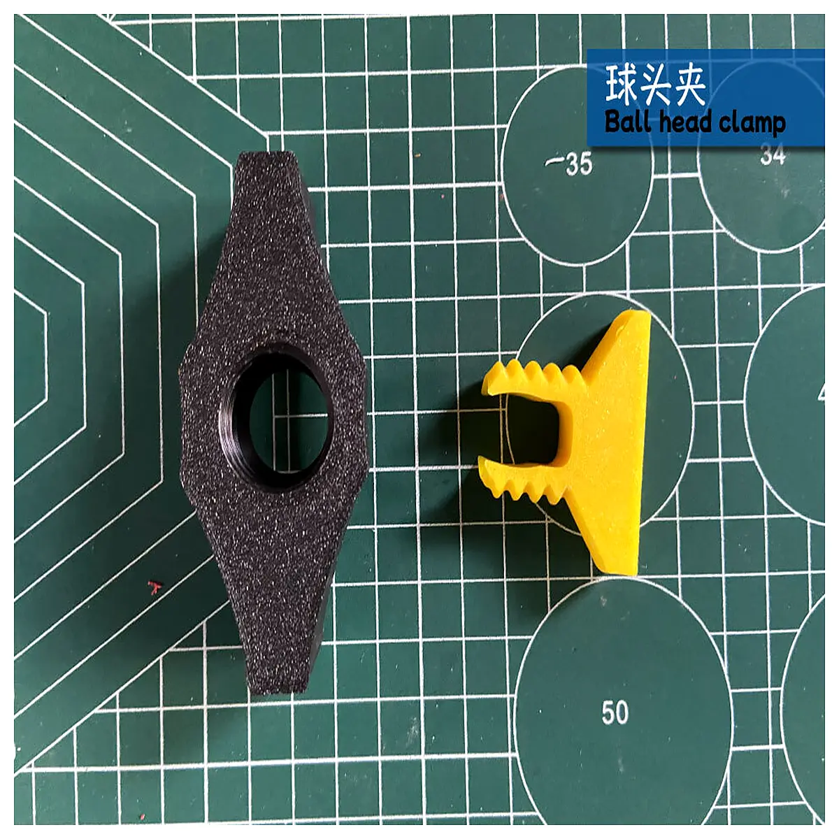 ball joint clamp for cable management duty pipe mount bracket