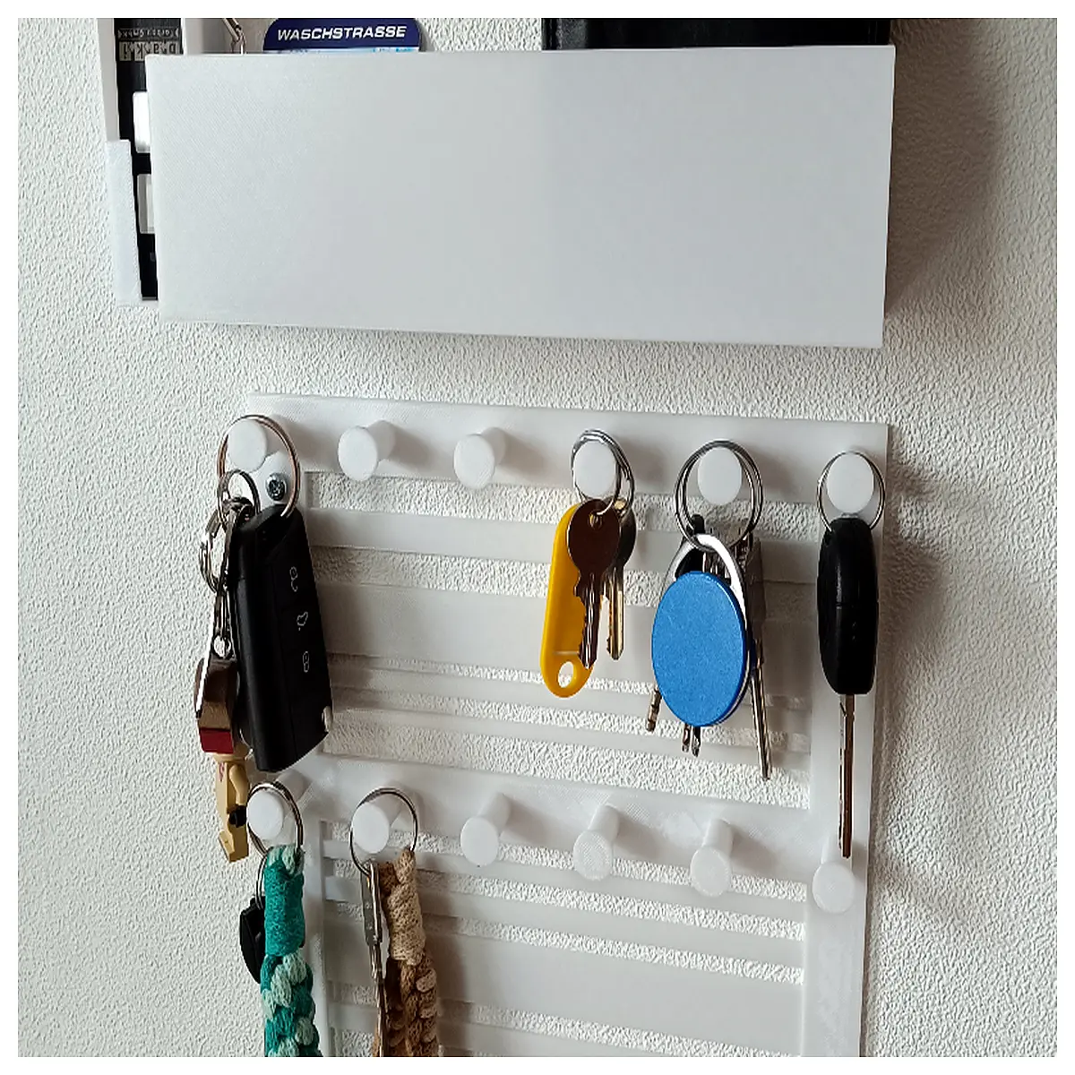 minimalist metal key holder wallet with for phone slim card case organizer box for desk or travel