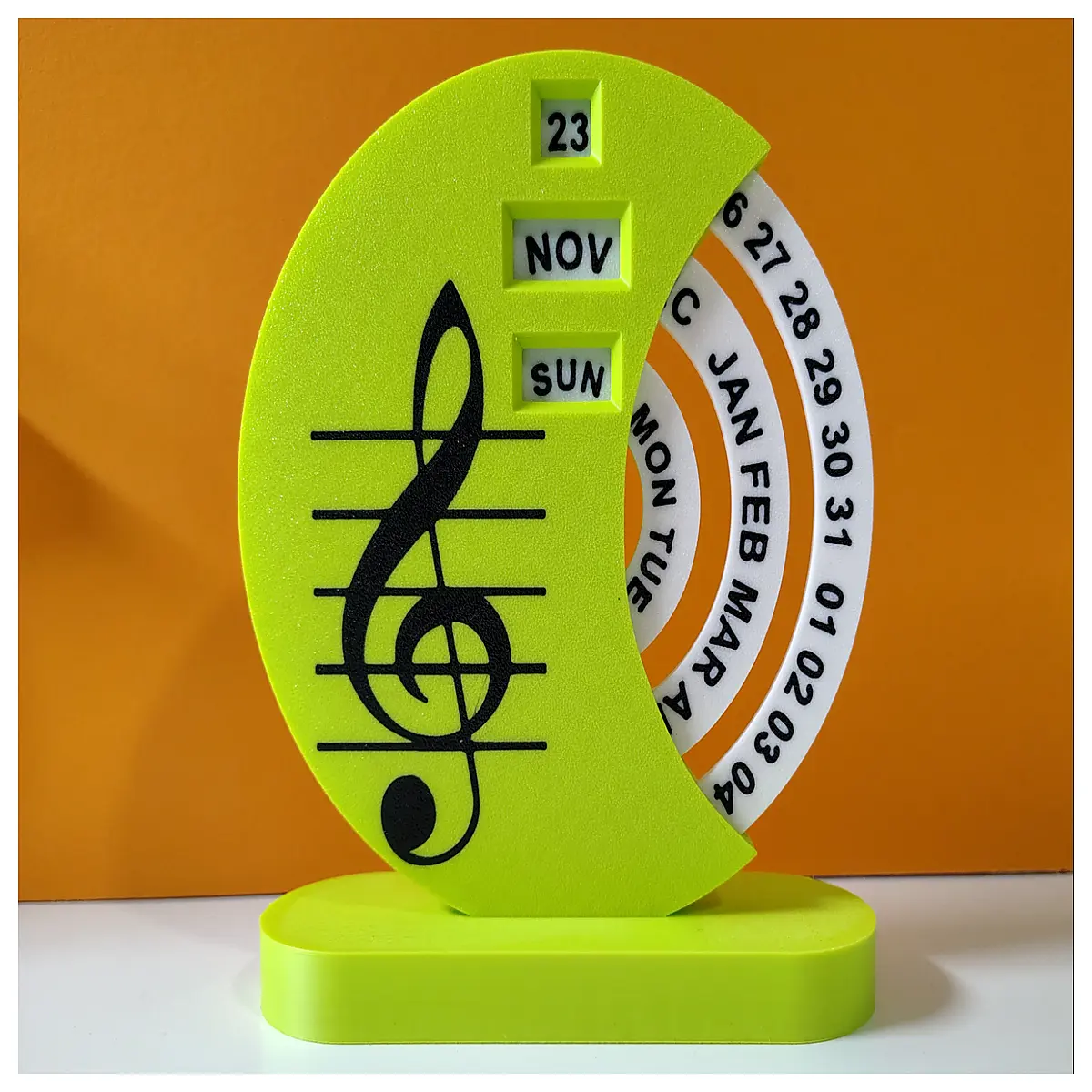High Range Staff Notation Perpetual Calendar Music Score Antique Sheet Music Traditional Instrument Score Learn Music Music Lover