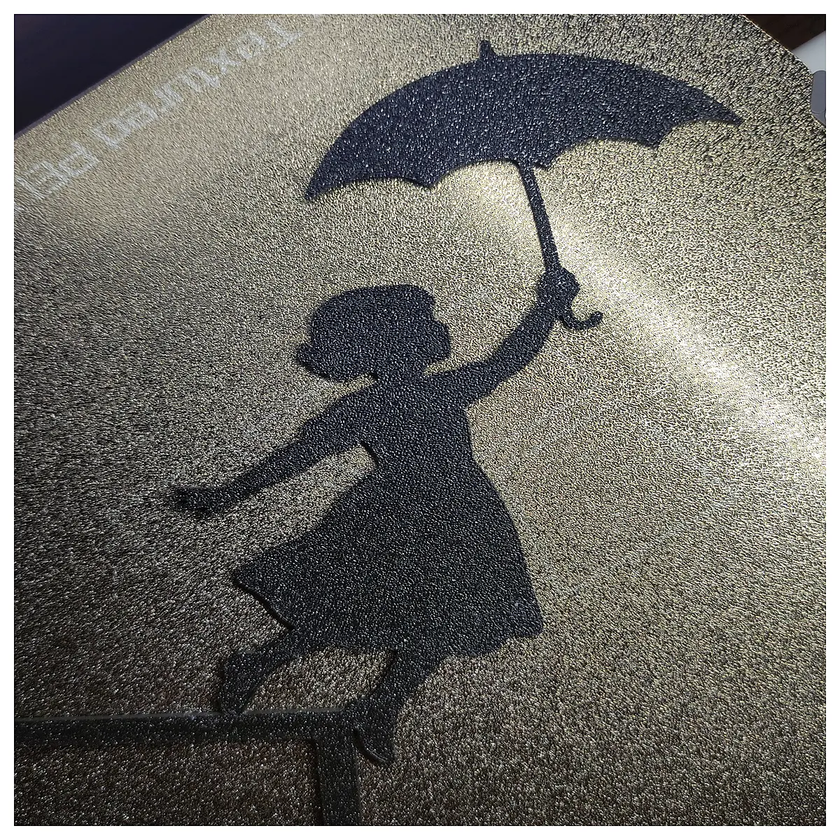 whimsical flying girl with umbrella wall art enchanting decorative poster for bedroom nursery magical fantasy canvas print decor