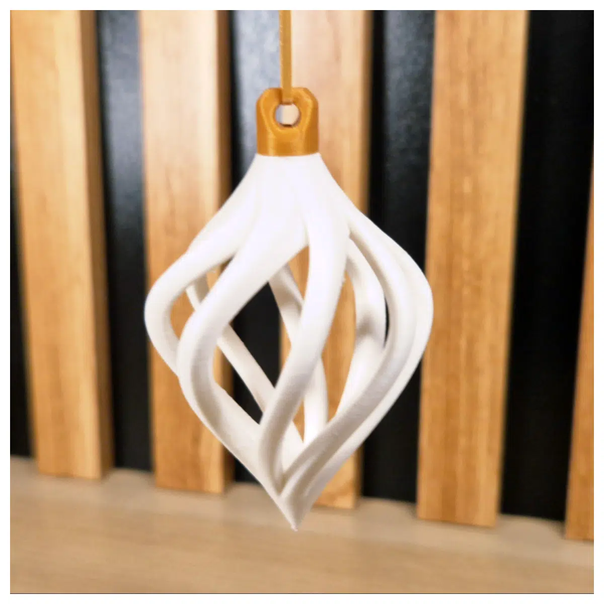 quirky twisted spiral christmas tree ornaments abstract wacky holiday decor modern festive hanging baubles for home