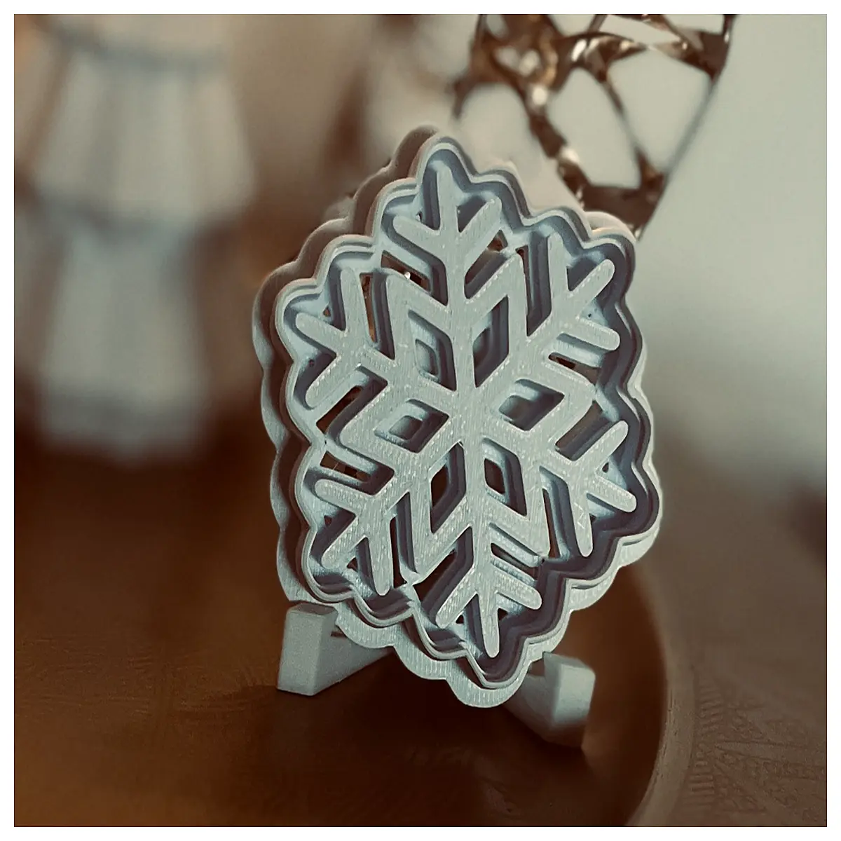 snowflake cookie cutter set stainless steel baking molds for christmas holiday gingerbread dough press