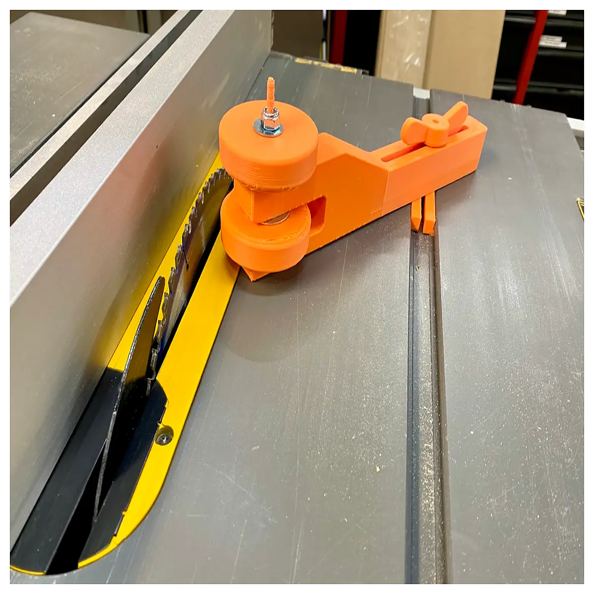 table saw roller featherboard push block safety tool for rip cuts and crosscutting jig guide