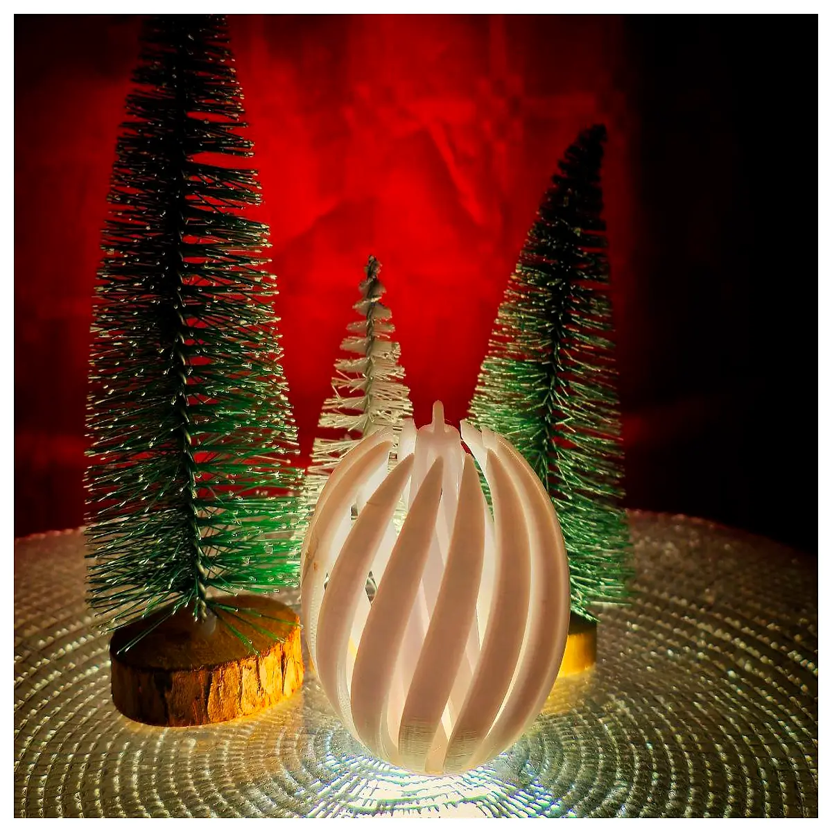 Christmas Spiral Ornament Decorations Festive Xmas Balls Christmas Tree Accessories Holiday Decor