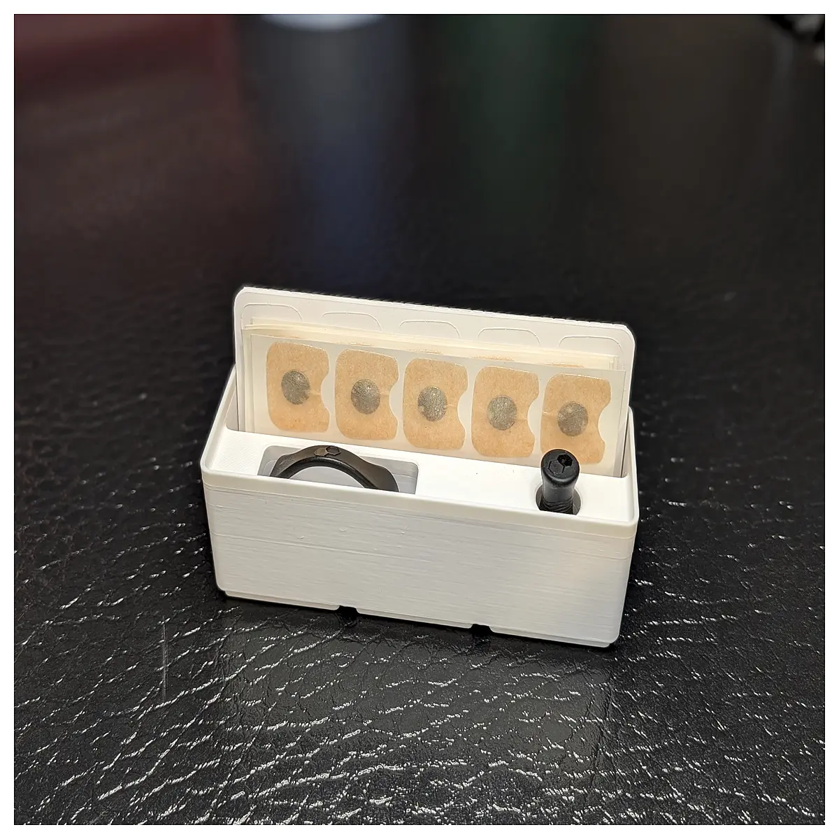 gridfinity compatible intake breathing strip organizer bin magnetic modular storage box for desk parts sorting