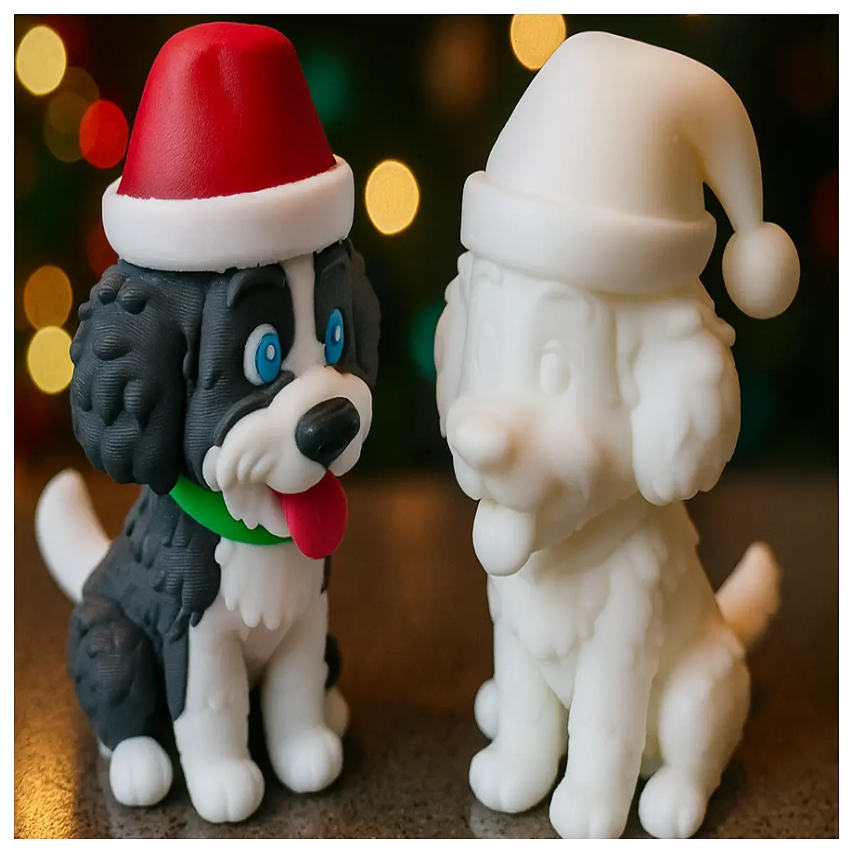 Santa Doodle Dog Festive Pet Clothes Winter Cute Dog Coat Christmas Small Dog Jacket Toy Accessories Holiday Outfit