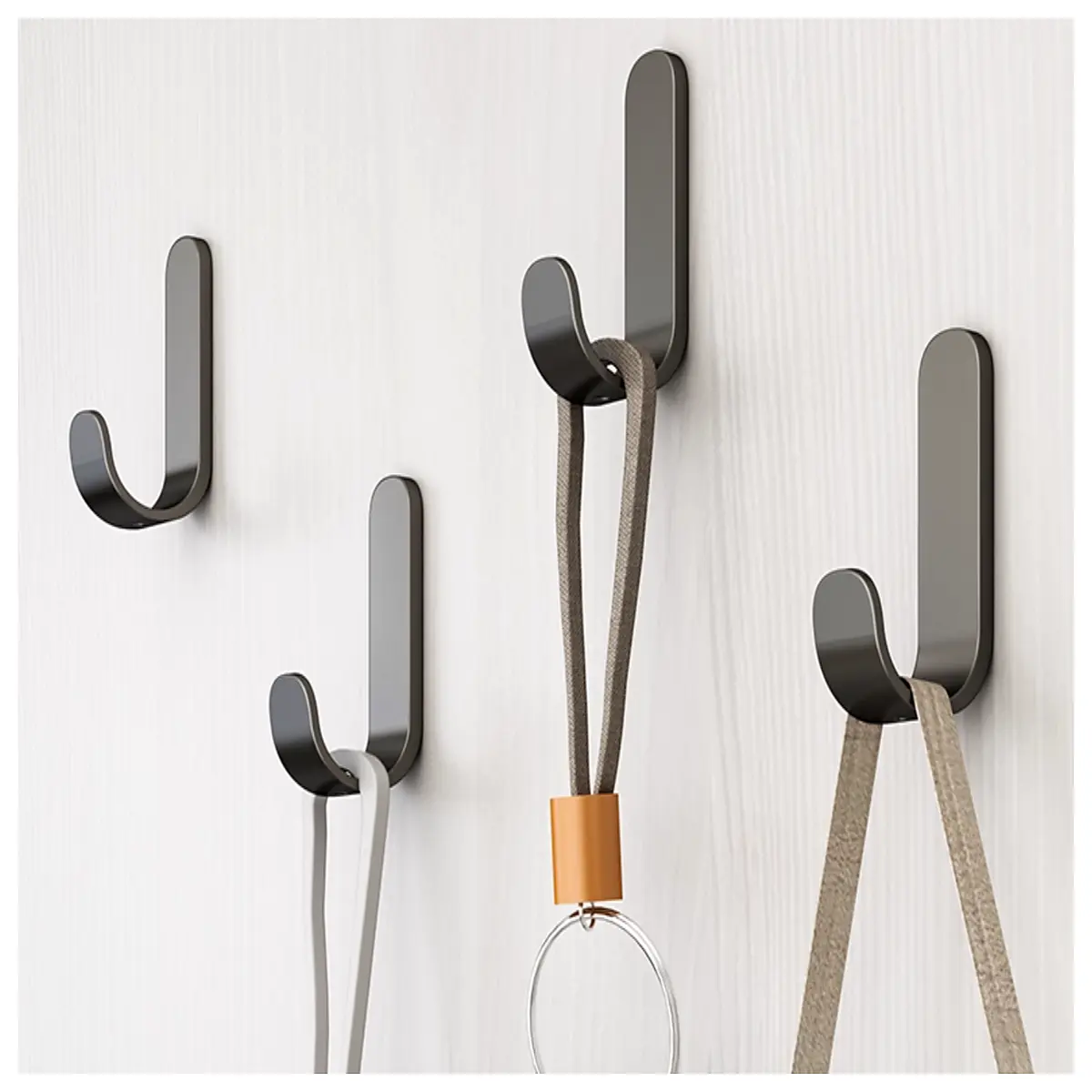 minimalist wall hooks duty no drill adhesive organizers for bathroom kitchen entryway space saving