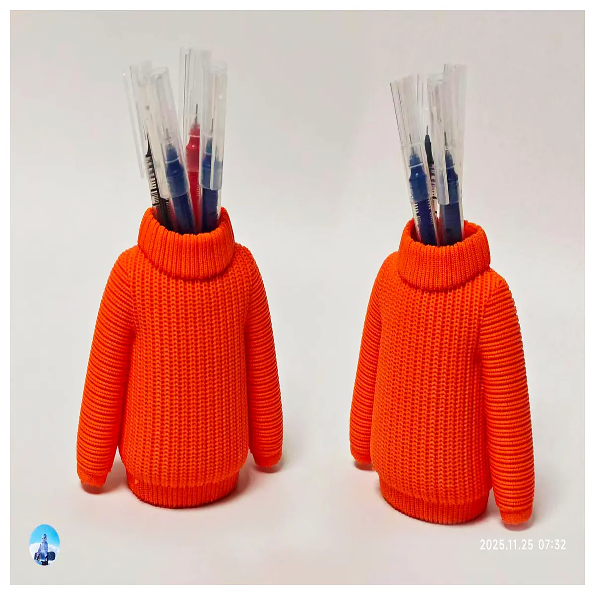 Knitted Wool Pencil Holder Hand Painted Knit Yarn Creative Storage Desk Organizer Office Supplies Wool Pen Case
