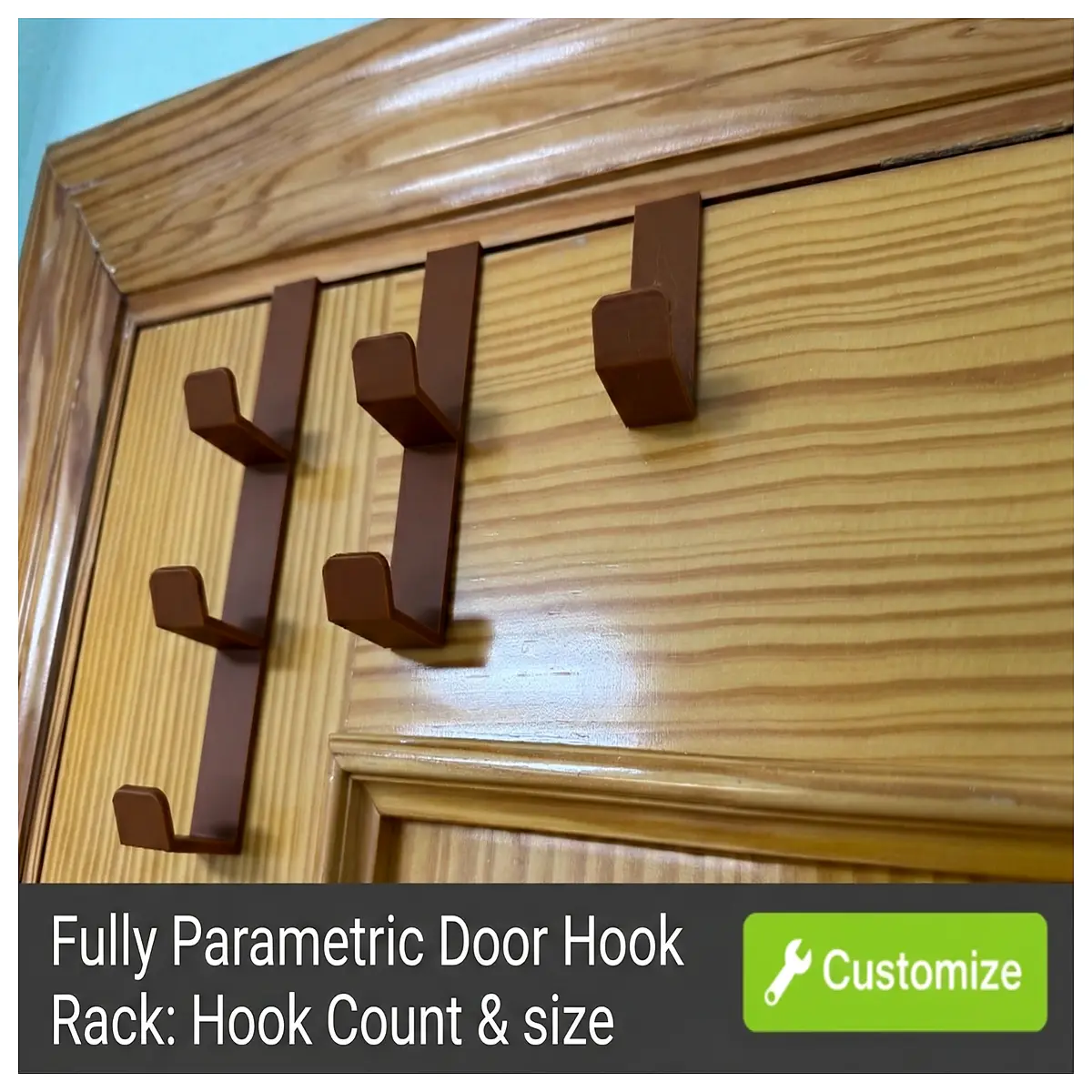 adjustable over door hook rack organizer with removable hooks for coats hats bags space saving entryway storage
