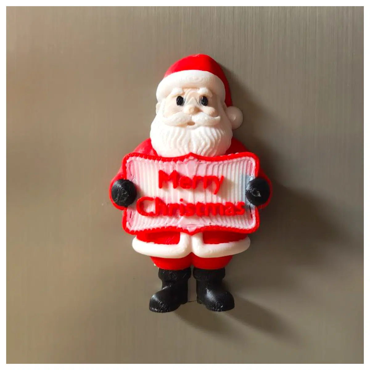 Santa Claus Refrigerator Magnet Festive Decoration Christmas Stickers Fridge Magnets Decorative Decals