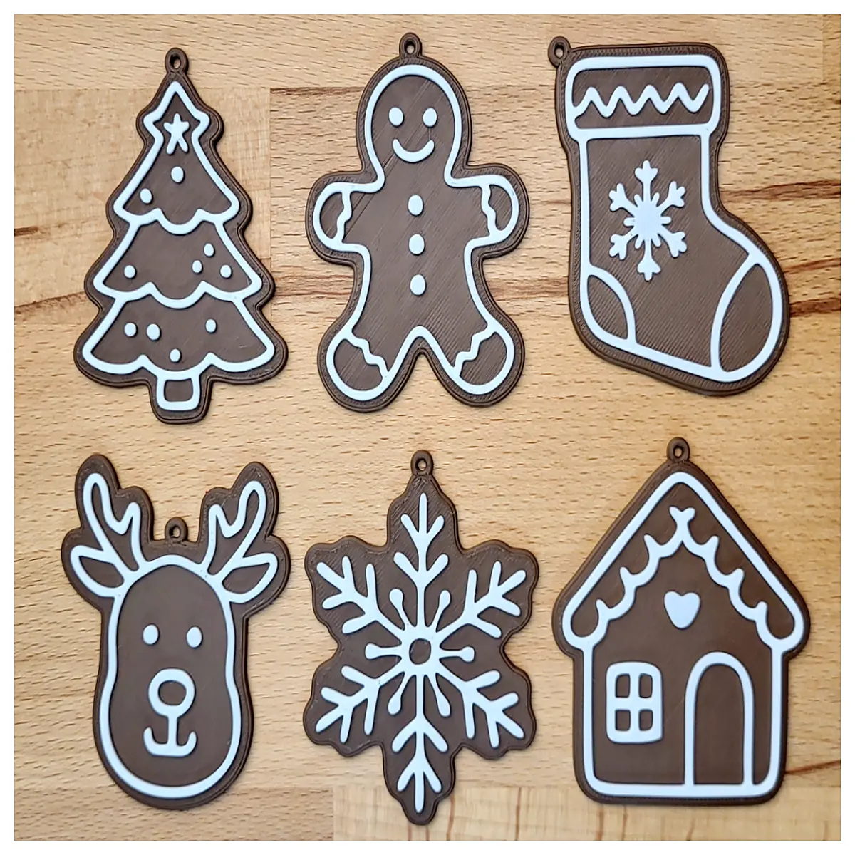 2025 gingerbread man ornament set holiday home decor christmas tree baubles festive party supplies