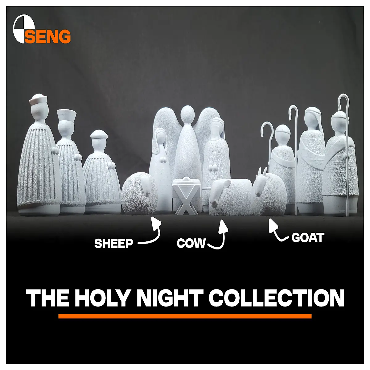 modern nativity scene minimalist stable set contemporary christmas manger figurines sleek holy family modern holiday decor