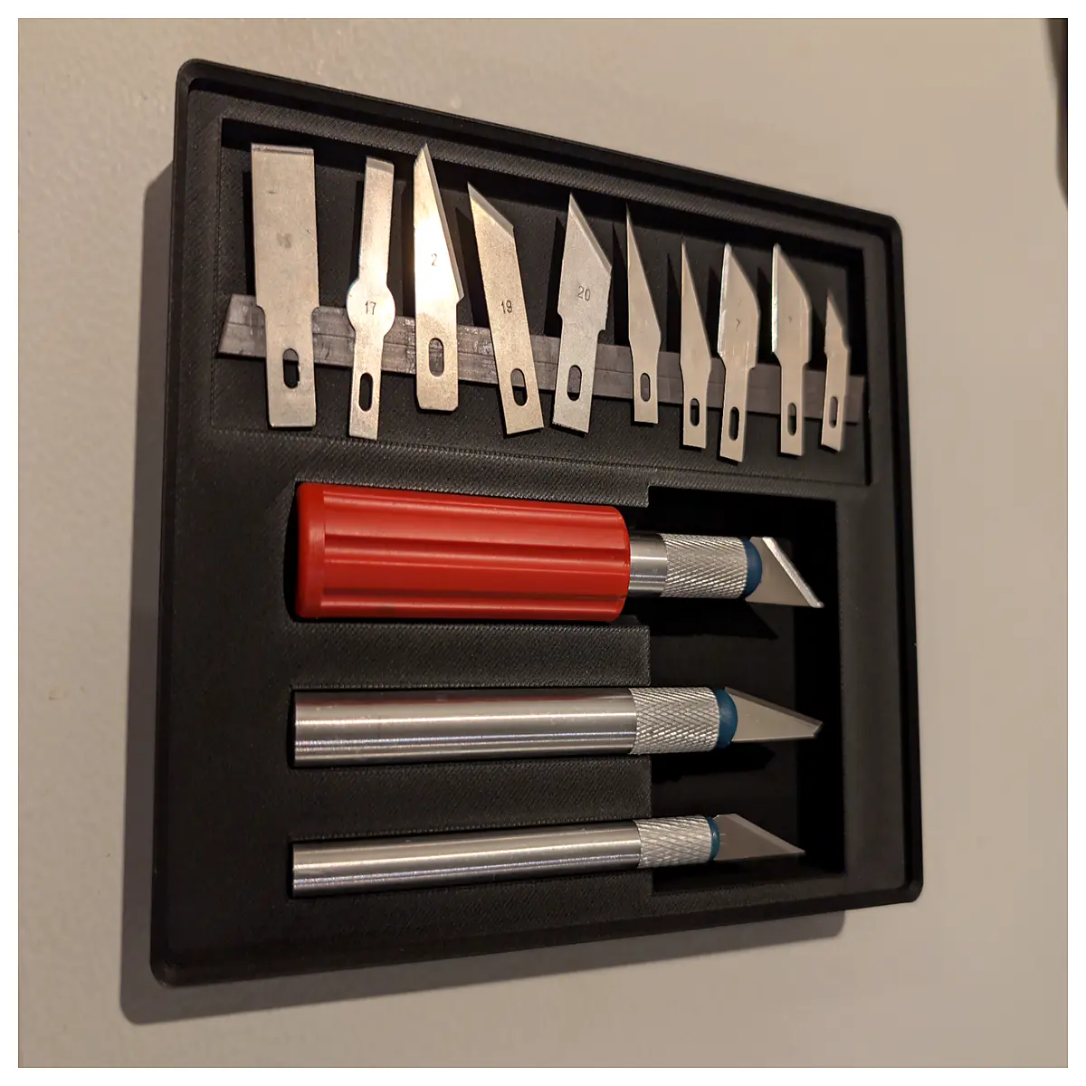 Gridfinity Utility Multi Tool Precision Cutting Desk Organizer Parts Repair Long Blade Tool