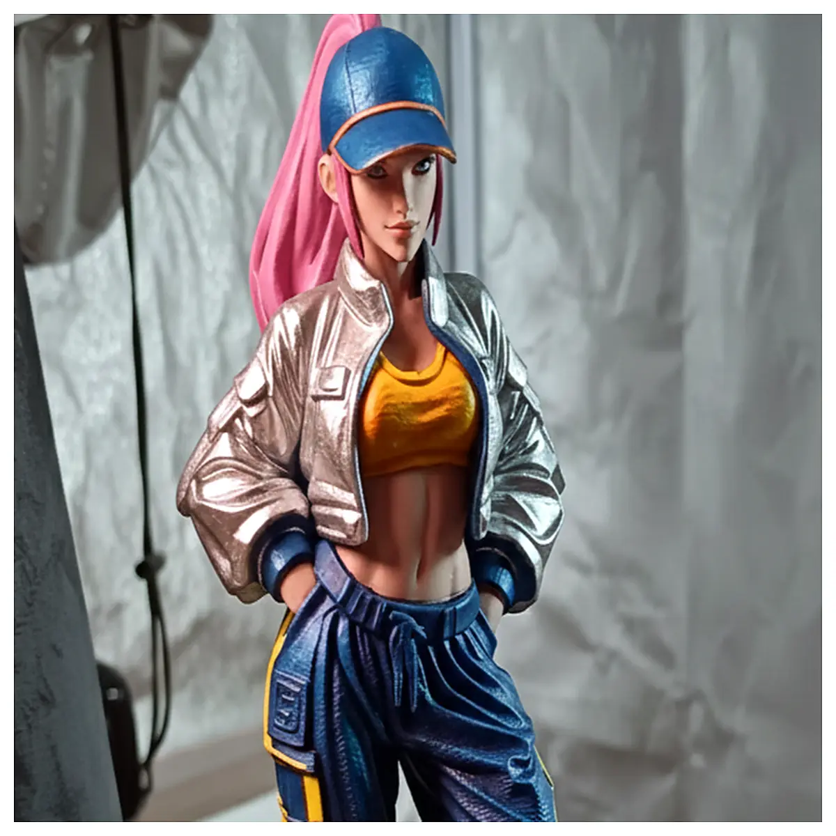 Street Style Girl Figurine Model Anime Collectible Teen Girl Toy Decoration Fashion Figure Accessory