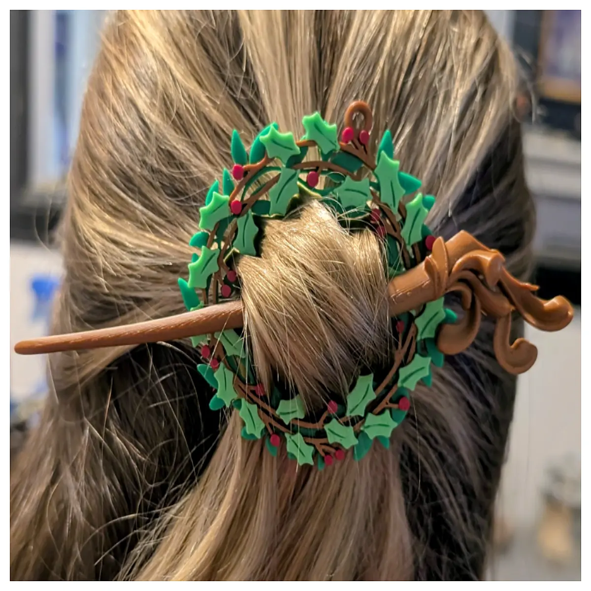 Christmas Flower Hair Clip Women s Festive Hair Accessory Christmas Decoration Christmas Flower Clips Festive Accessories