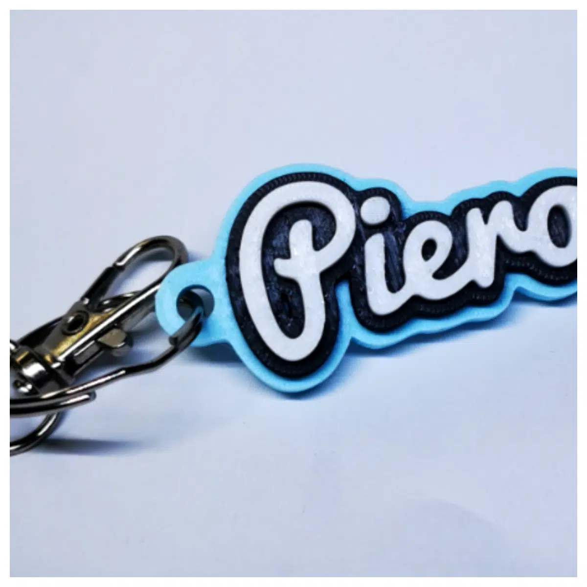 piero keychain leather bag charm cute pendant for keys backpack luggage tag travel gift