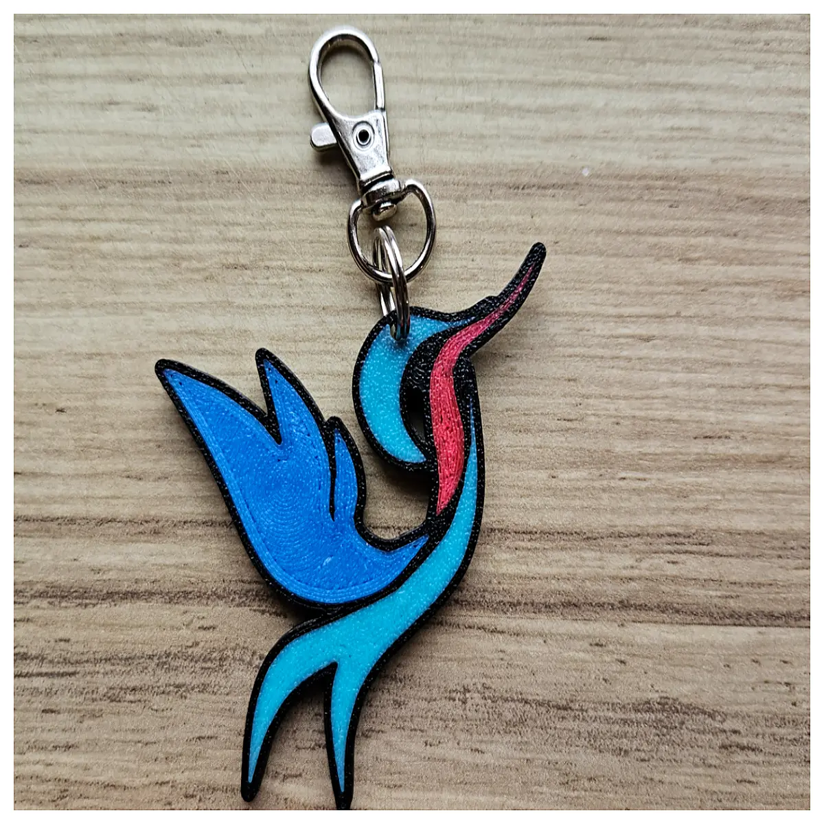 Hummingbird Keychain Bird Decoration Key Hanger Small Bird Charm Bird Accessory Bird Theme Gift