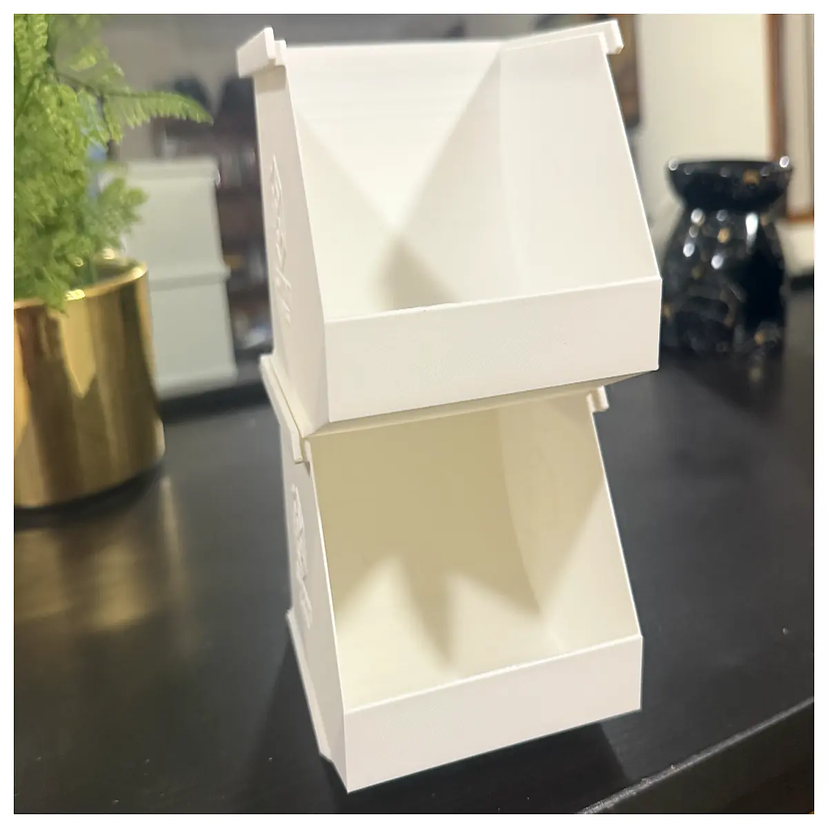 stackable storage bins with lids plastic organizer boxes for closet pantry shelves duty collapsible containers