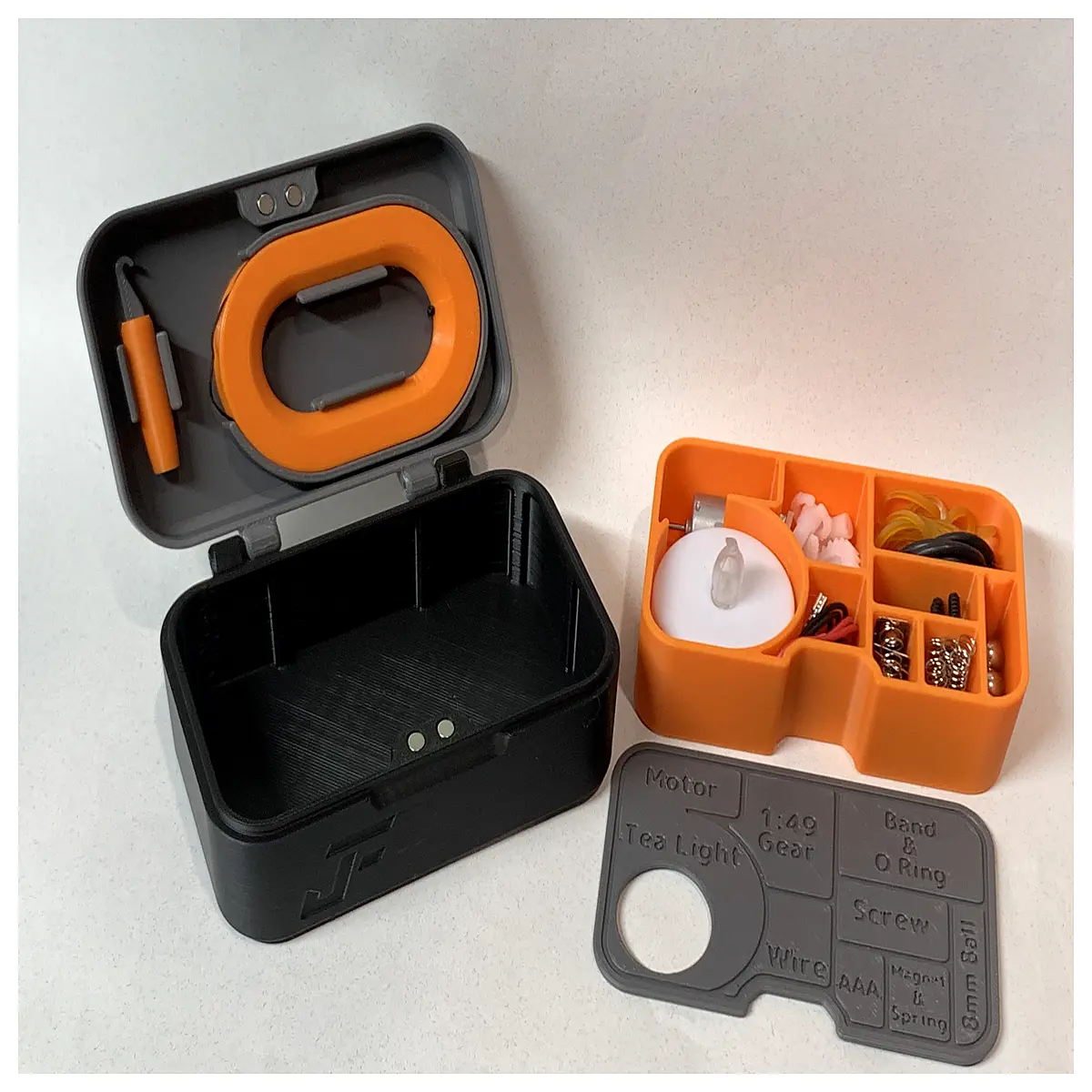 maker parts organizer v2 for raspberry pi components storage box diy electronics accessories sorting tray