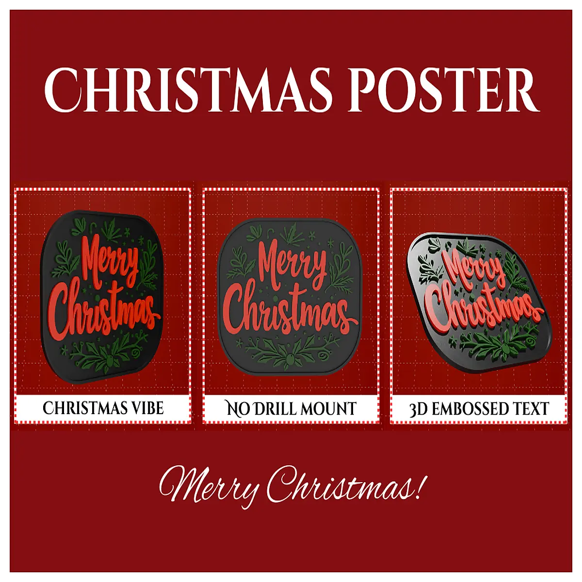 christmas party wall decor easy install festive background holiday home decoration