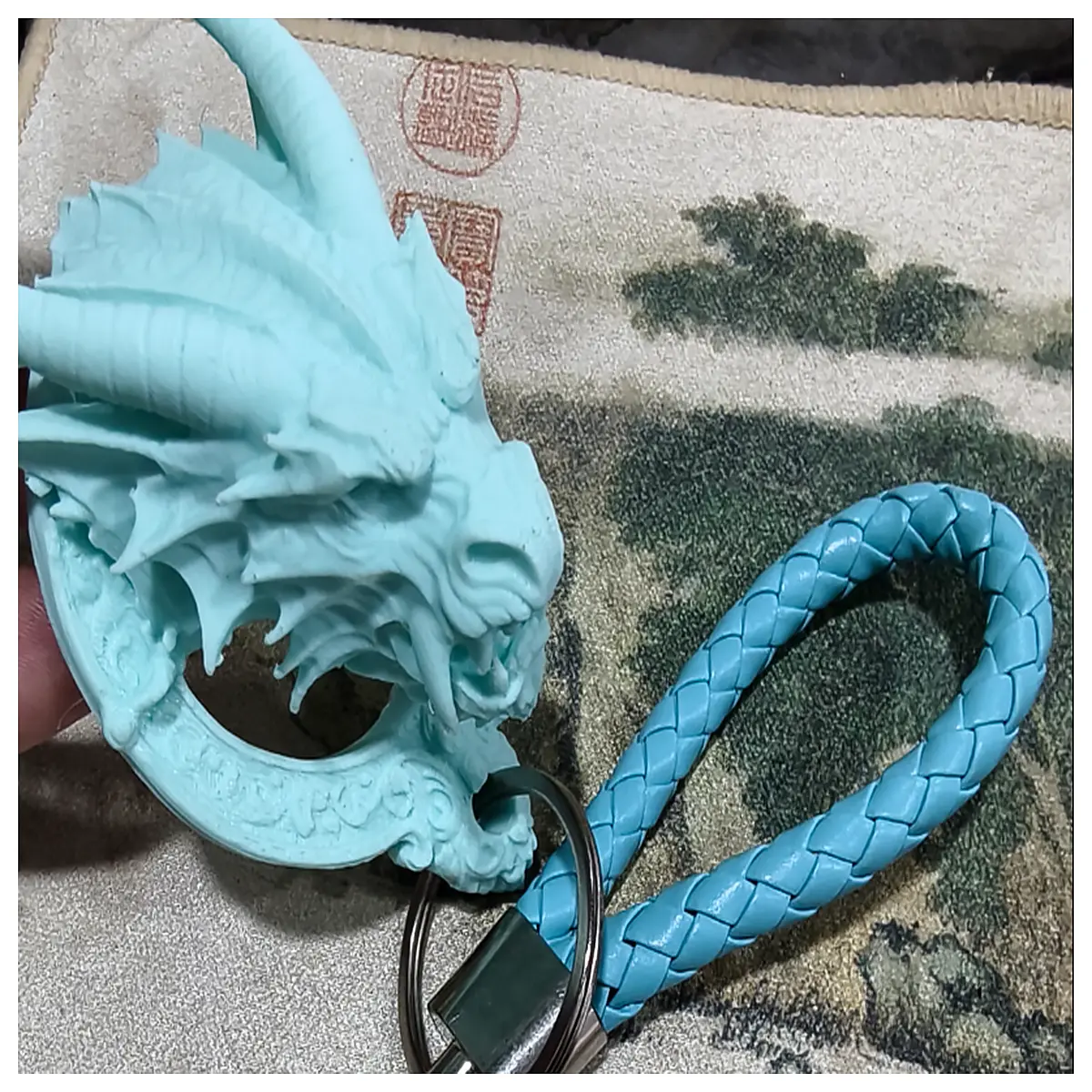 western dragon keychain metal key ring for men gifts cool fantasy knight sword pendant bag charm accessory