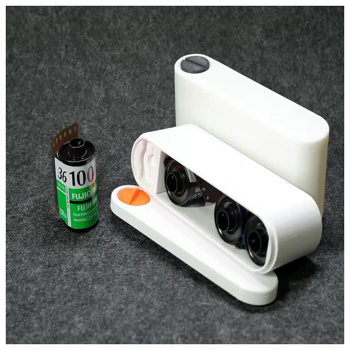 Film Box 4 Pack Lockable Case Roll Storage Photography Accessory Film Case Protection