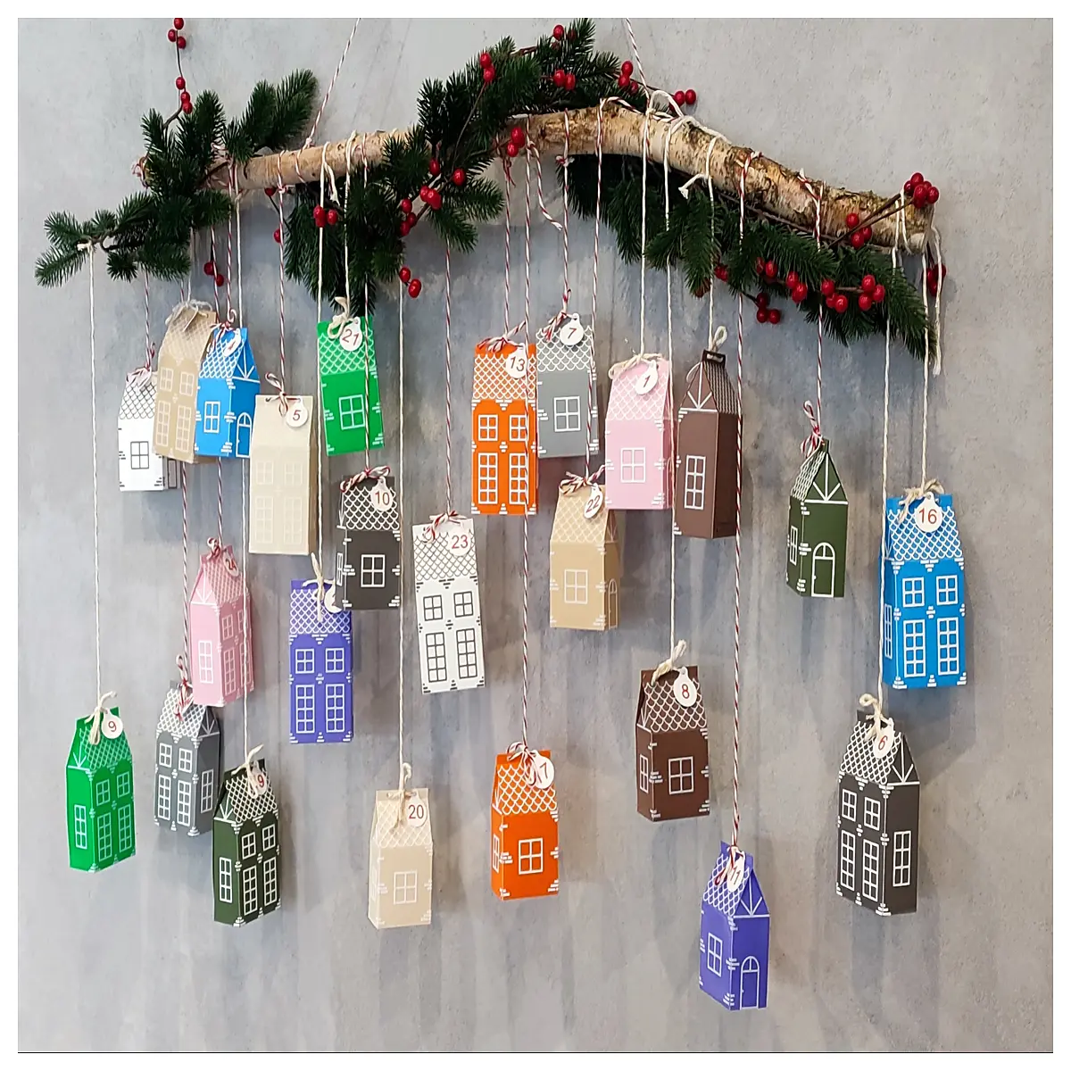 Descending Calendar House Festive Decor Christmas Gift Creative Home Decoration Holiday Accessory