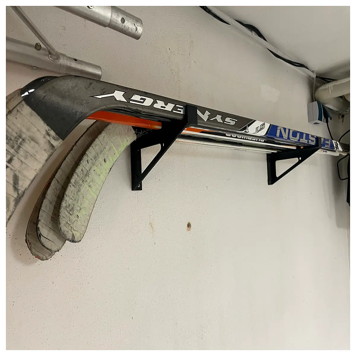 Ice Hockey Stick Wall Mounts 8 Pack Ice Hockey Accessories Ice Hockey Wall Mounts Ice Hockey Goal Support Installation