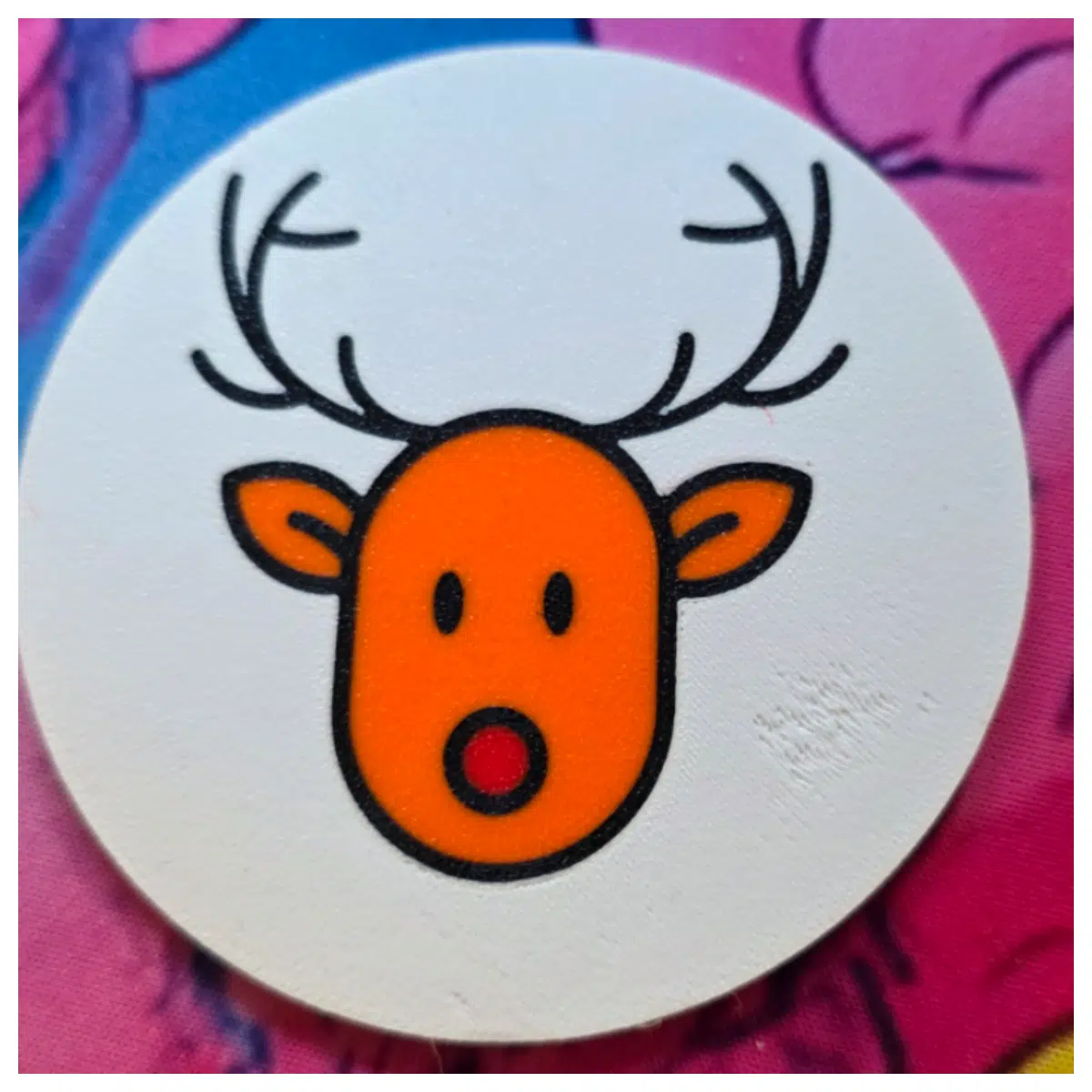 Reindeer Coasters Set Deer Desk Decoration Drinkware Mat Coffee Cup Pad Ceramic Coasters Home Decor Creative Gift