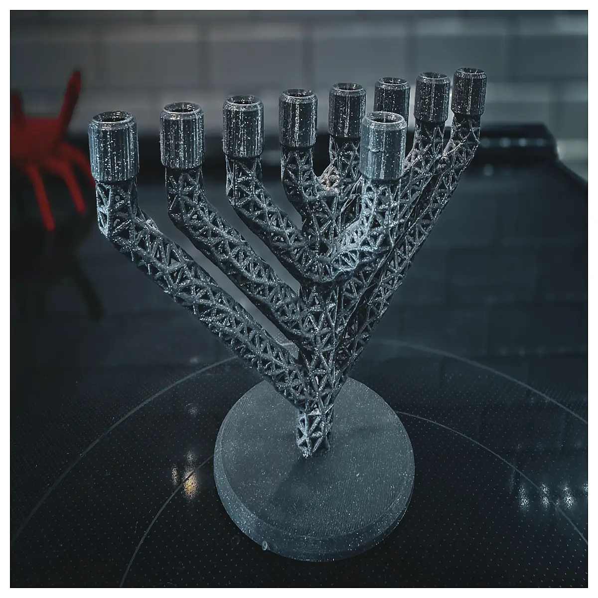 Grid Lattice Festival Candlestick Festival Decor Religious Ceremony Candle Holder Traditional Gift Celebration Supplies
