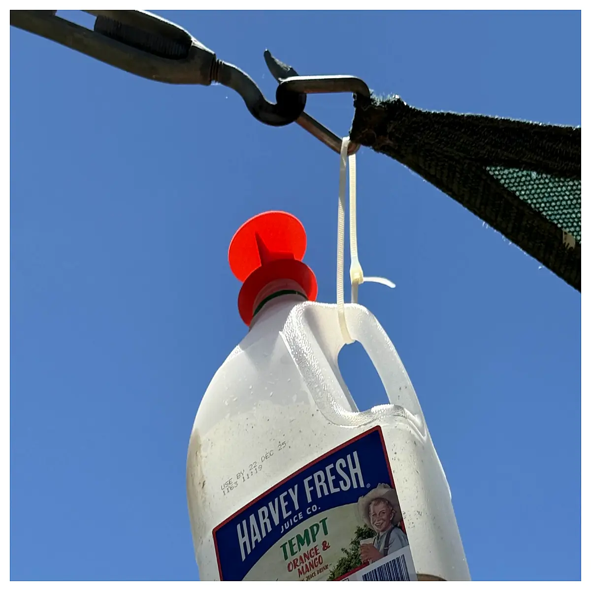 Bottle Fly Trap Net 23L Milk Juice Can Cover Anti Fly Screen Bottle Mesh Seal