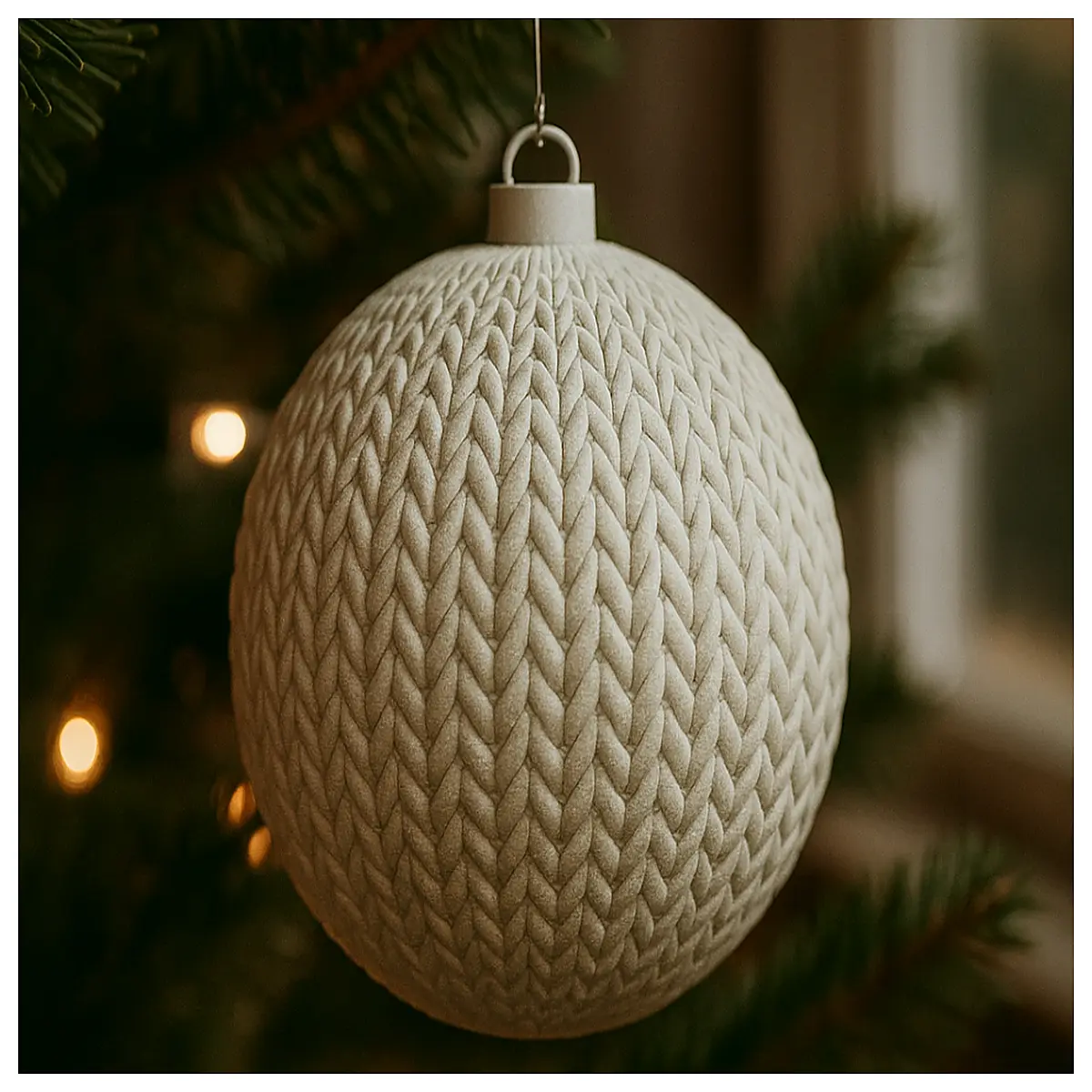 knitted christmas ornaments handmade crochet tree baubles holiday decor gifts
