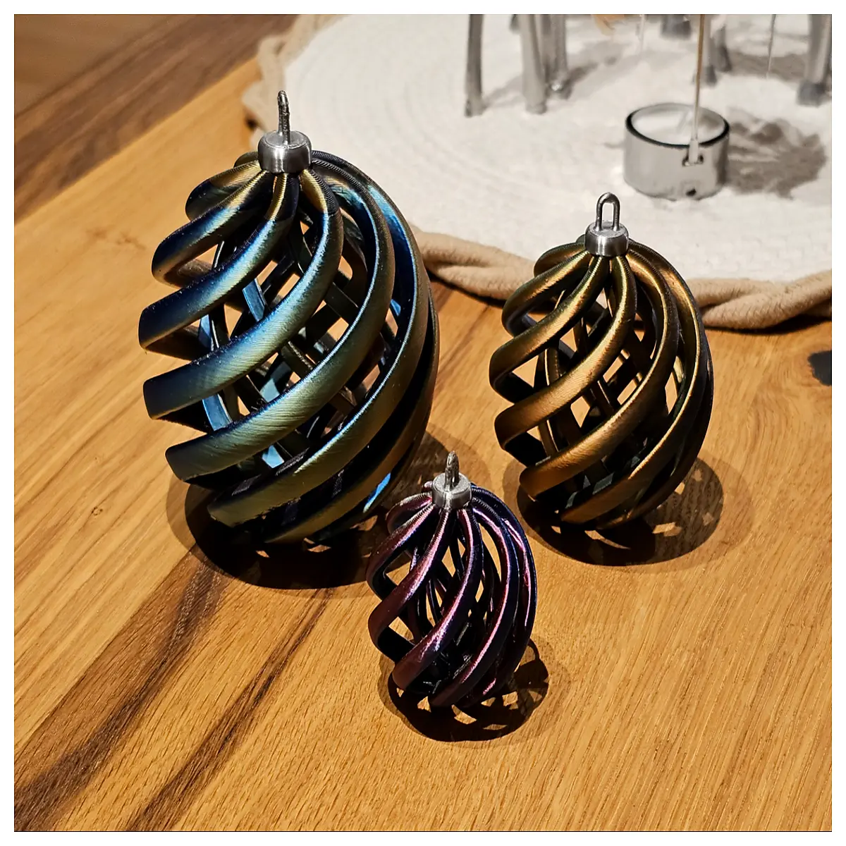 Spiral Christmas Ornament 3 s Festive Hanging Decoration Christmas Tree Accessory Decoration