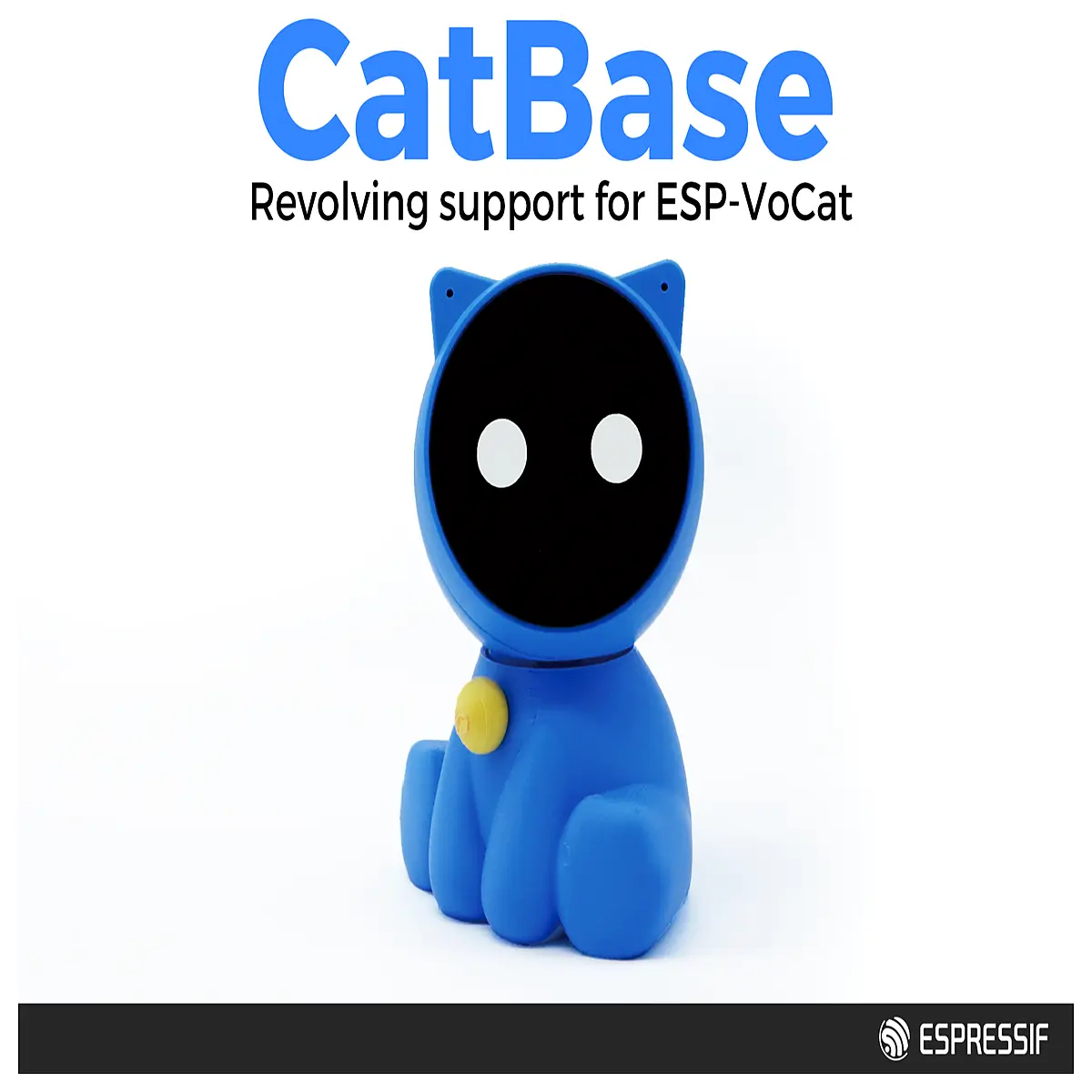 ESP VoCat Rotating Base Cat Feeder Stand Automatic Pet Feeder Smart Food Dispenser Cat Feeding Accessories