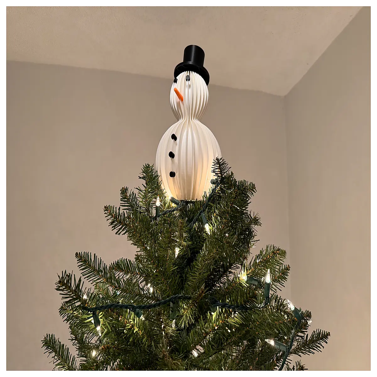 Snowman Tree Top Decoration Nozzle Flower Pot Mode 08mm Christmas Ornament Tree Flower Bottle Accessory Festive Decor