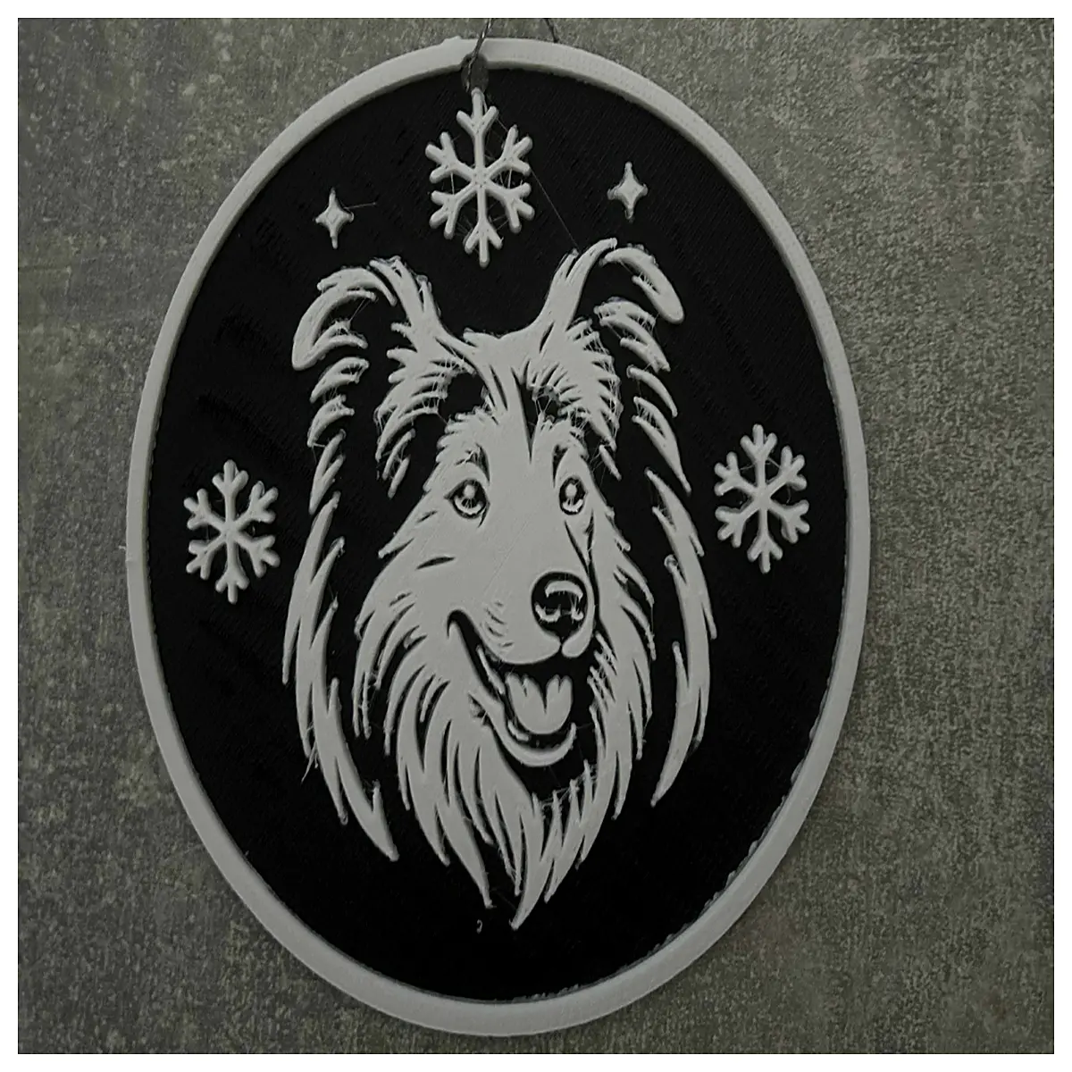Collie Dog Christmas Decorations Small Breed Holiday Gift Collie Toys Christmas Tree Accessories Collie Christmas Ornament