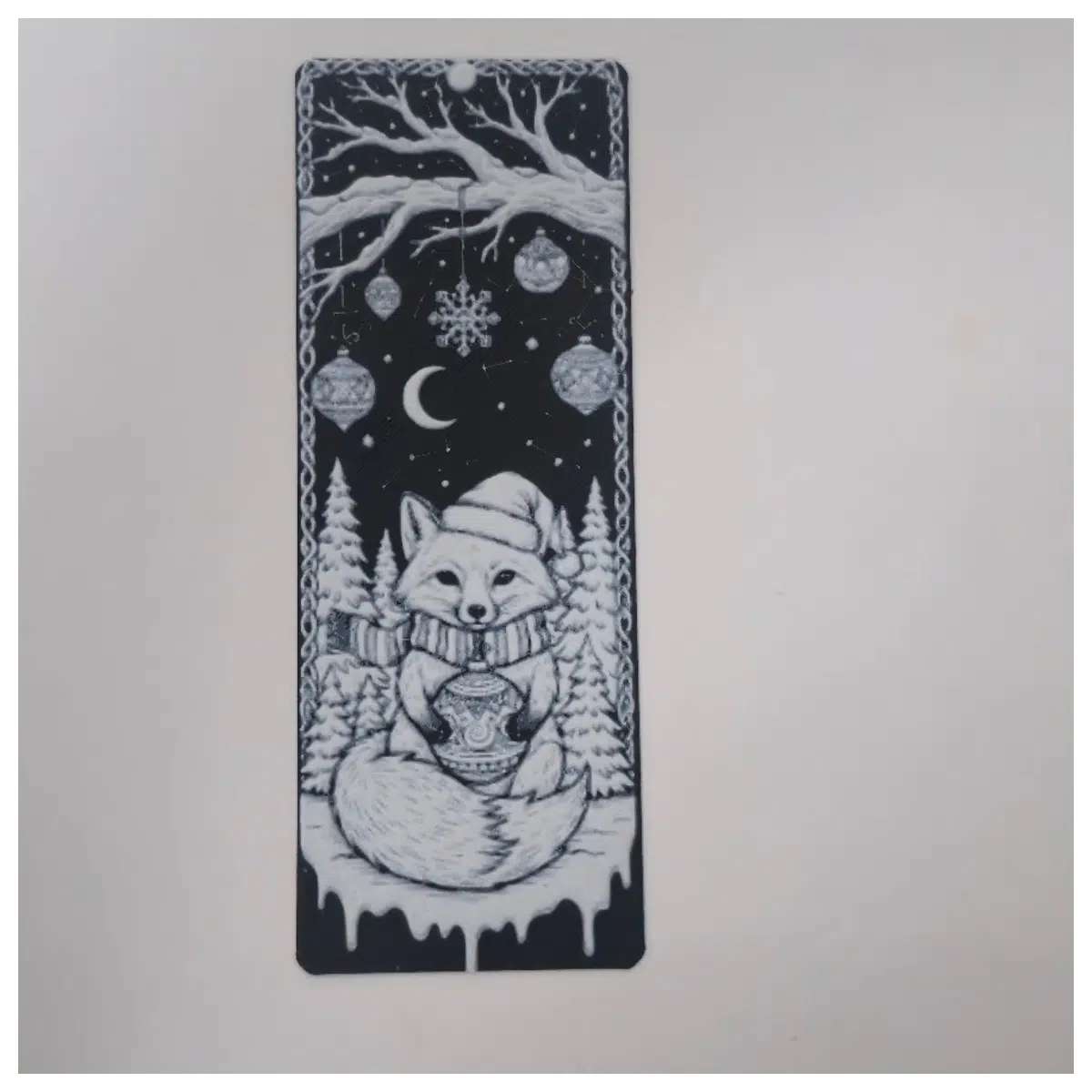 Cute Fox Lantern Bookmark Winter Reading Comfort Bookmarks Paper Bookmark Friends