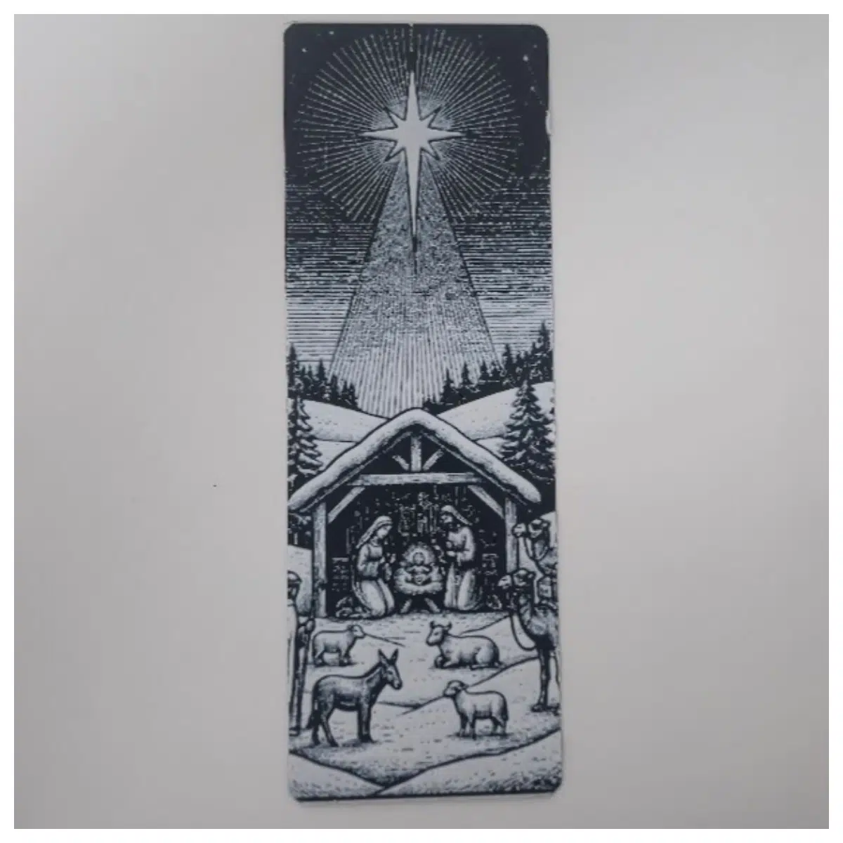 nativity scene bookmark christmas creche book marker religious holiday reading gift jesus birth nativity decor for bible study